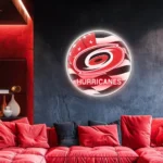 Carolina Hurricanes Neon Sign Us Flag Acrylic 1