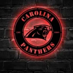 Carolina Panthers Metal Sign Panther Head Mark 1