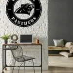 Carolina Panthers Metal Sign Panther Head Mark 1