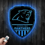 Carolina Panthers Metal Sign Shield Shape 1