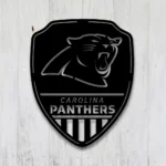 Carolina Panthers Metal Sign Shield Shape 1