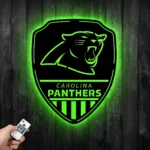 Carolina Panthers Metal Sign Shield Shape 1
