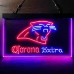 Carolina Panthers Neon Sign Corona Extra 1