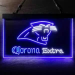 Carolina Panthers Neon Sign Corona Extra 1