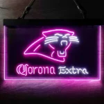 Carolina Panthers Neon Sign Corona Extra 1