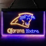 Carolina Panthers Neon Sign Corona Extra 1