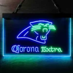 Carolina Panthers Neon Sign Corona Extra 1
