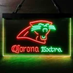 Carolina Panthers Neon Sign Corona Extra 1