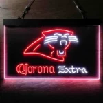 Carolina Panthers Neon Sign Corona Extra 1