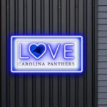 Carolina Panthers Neon Sign Love Sign 1