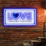 Carolina Panthers Neon Sign Love Sign 1