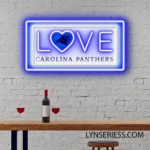 Carolina Panthers Neon Sign Love Sign 1