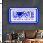 Carolina Panthers Neon Sign Love Sign 1