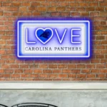 Carolina Panthers Neon Sign Love Sign 1