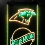 Carolina Panthers Neon Sign Navy Moon 1