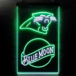 Carolina Panthers Neon Sign Navy Moon 1