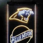 Carolina Panthers Neon Sign Navy Moon 1