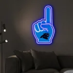 Carolina Panthers Neon Sign Nfl Foam Finger 1