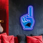 Carolina Panthers Neon Sign Nfl Foam Finger 1