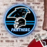 Carolina Panthers Neon Sign Nfl Helmet Acrylic 1