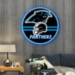 Carolina Panthers Neon Sign Nfl Helmet Acrylic 1
