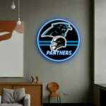 Carolina Panthers Neon Sign Nfl Helmet Acrylic 1