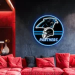 Carolina Panthers Neon Sign Nfl Helmet Acrylic 1