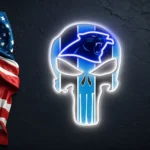 Carolina Panthers Neon Sign The Punisher 1