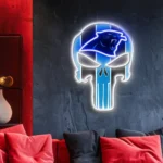 Carolina Panthers Neon Sign The Punisher 1