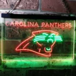 Carolina Panthers Neon Sign Wild Cat Face 1