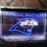Carolina Panthers Neon Sign Wild Cat Face 1