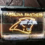 Carolina Panthers Neon Sign Wild Cat Face 1