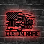 Cars Automotive Metal Sign Custom American Pump Truck Driver 1