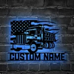 Cars Automotive Metal Sign Custom American Pump Truck Driver 1