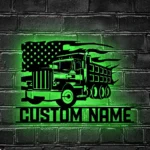 Cars Automotive Metal Sign Custom American Pump Truck Driver 1
