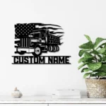 Cars Automotive Metal Sign Custom American Pump Truck Driver 1
