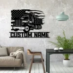 Cars Automotive Metal Sign Custom American Pump Truck Driver 1
