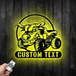 Cars Automotive Metal Sign Custom Bull Monster Truck 1