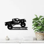 Cars Automotive Metal Sign Custom Monster Truck Driver 1