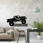 Cars Automotive Metal Sign Custom Monster Truck Driver 1