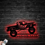 Cars Automotive Metal Sign Custom Monster Truck Driver 1