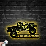 Cars Automotive Metal Sign Custom Monster Truck Driver 1