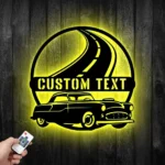 Cars Automotive Metal Sign Custom Muscle Car Road 1