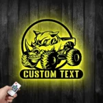 Cars Automotive Metal Sign Custom Rhino Monster Truck 1