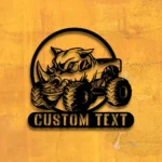 Cars Automotive Metal Sign Custom Rhino Monster Truck 1