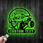Cars Automotive Metal Sign Custom Rhino Monster Truck 1