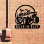 Cars Automotive Metal Sign Custom Rhino Monster Truck 1