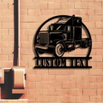 Cars Automotive Metal Sign Custom Semi Truck 1