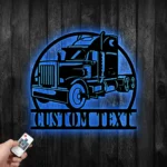 Cars Automotive Metal Sign Custom Semi Truck 1