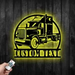 Cars Automotive Metal Sign Custom Semi Truck 1
